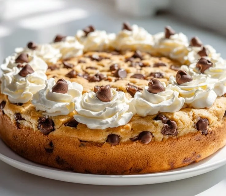 Giant Bakery Style Chocolate Chip Cookie Cake 4 Giant Bakery Style Chocolate Chip Cookie Cake