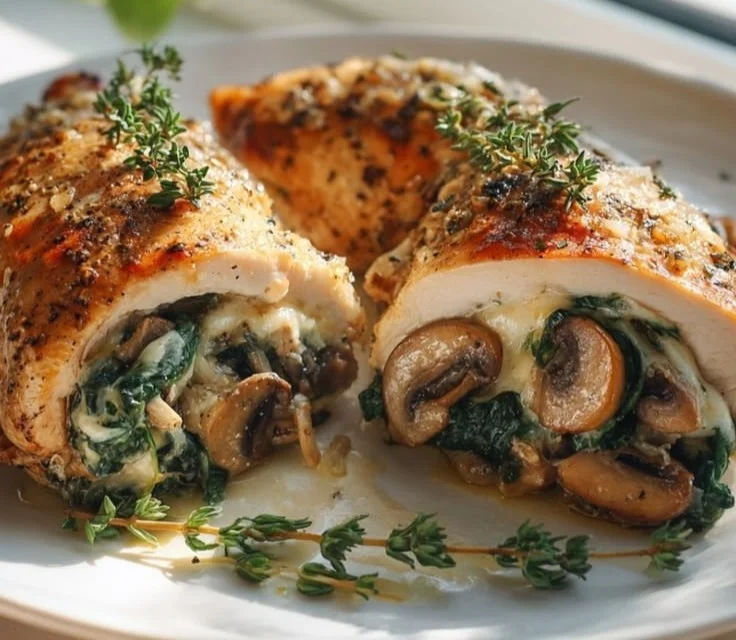 Healthy Mushroom Stuffed Chicken Breast 4 Healthy Mushroom Stuffed Chicken Breast