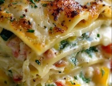 Loaded Veggie White Lasagna 4 Loaded Veggie White Lasagna