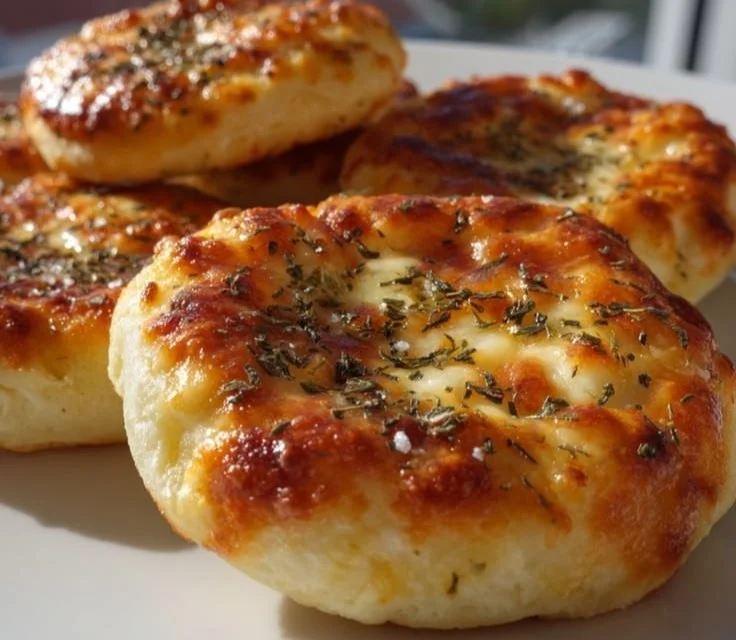 Pizzas On Cottage Cheese 4 Pizzas on Cottage Cheese