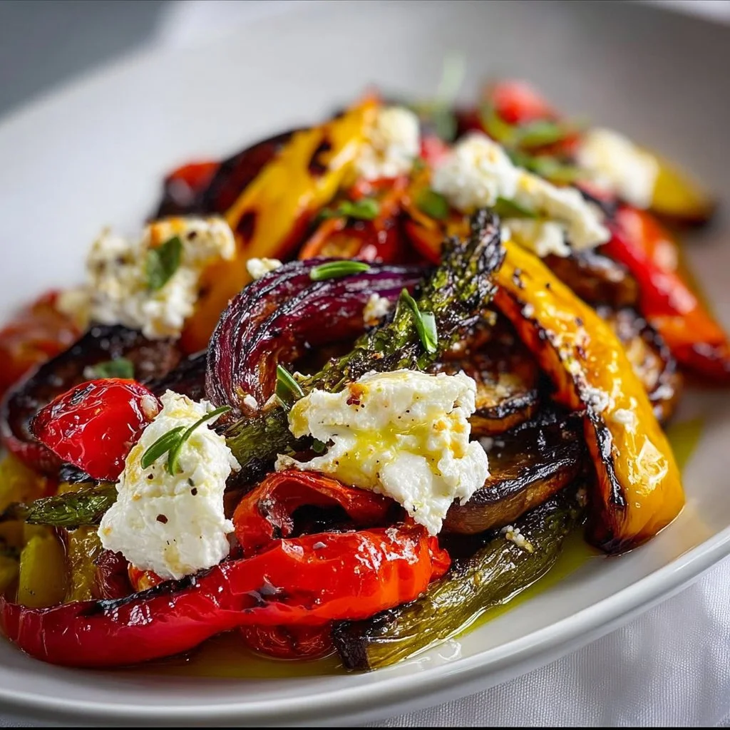 Quick Roasted Vegetables With Goat Cheese 4 Quick Roasted Vegetables With Goat Cheese