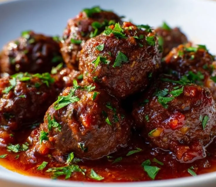 Red Grape Juice Braised Meatballs 4 Red Grape Juice Braised Meatballs