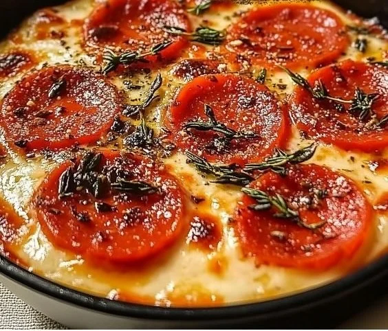 Simple Cottage Cheese Pizza Bowl 4 Simple Cottage Cheese Pizza Bowl