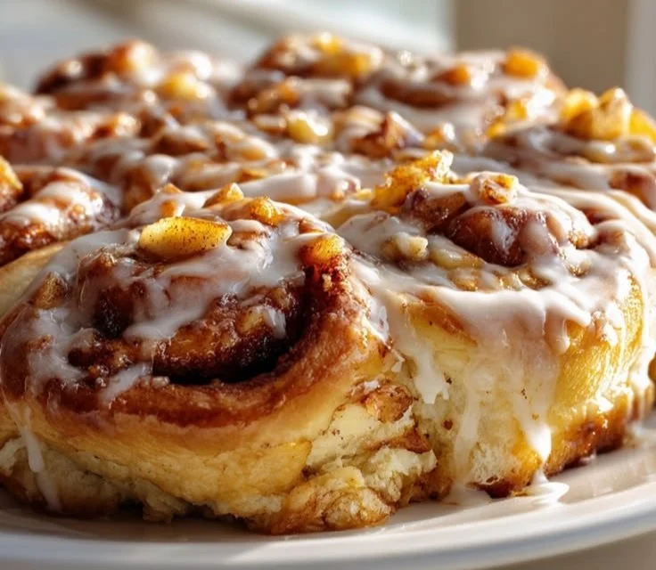 Sweet Apple Pie Cinnamon Roll Bake 4 Sweet Apple Pie Cinnamon Roll Bake