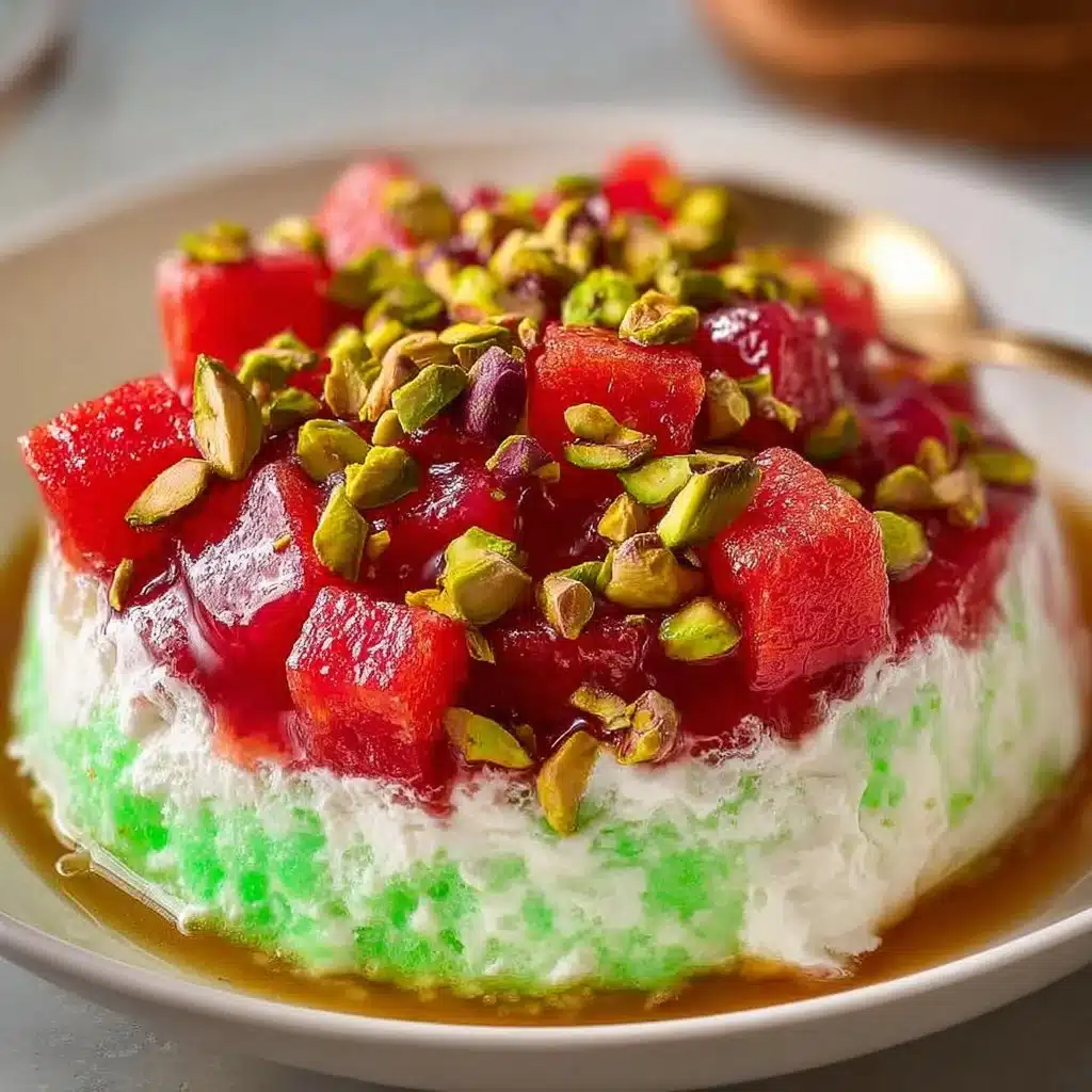 Traditional Watergate Fruit Salad With Pistachios 4 Traditional Watergate Fruit Salad with Pistachios